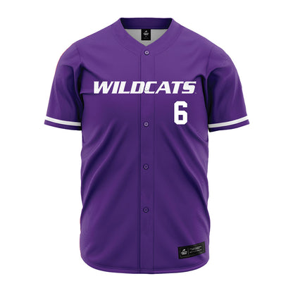 Kansas State - NCAA Baseball : Grant Gallagher - Purple Jersey-0