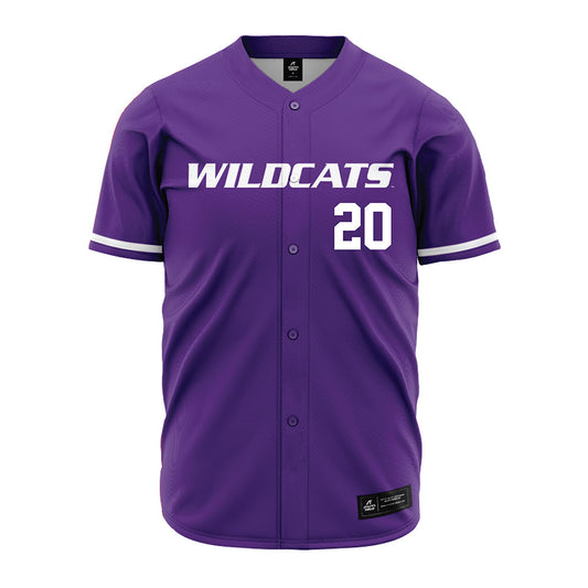 Kansas State - NCAA Baseball : Carson Liggett - Purple Jersey-0