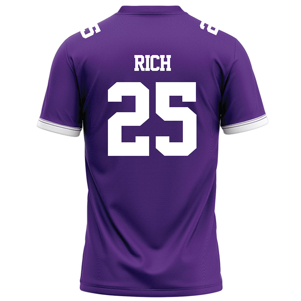 Kansas State - NCAA Football : Zashon Rich - Purple Football Jersey-1