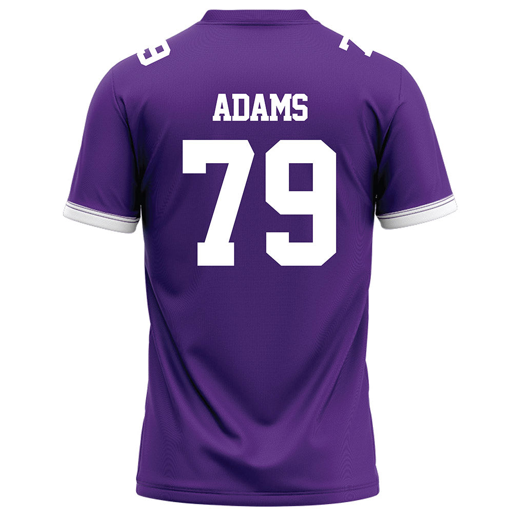 Kansas State - NCAA Football : Charlie Adams - Purple Football Jersey-1