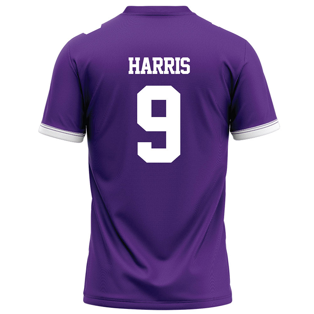 Kansas State - NCAA Football : Jay Harris - Purple Football Jersey-1