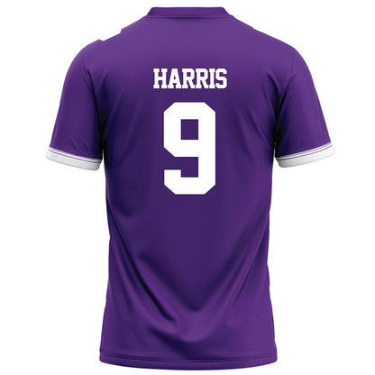 Kansas State - NCAA Football : Jay Harris - Purple Football Jersey-1
