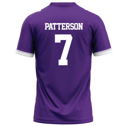 Kansas State - NCAA Football : Kaleb Patterson - Purple Football Jersey-1
