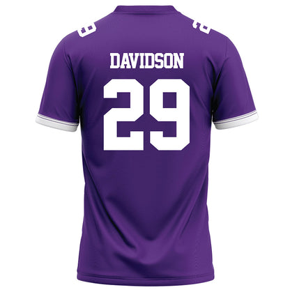 Kansas State - NCAA Football : Dylan Davidson - Purple Football Jersey-1