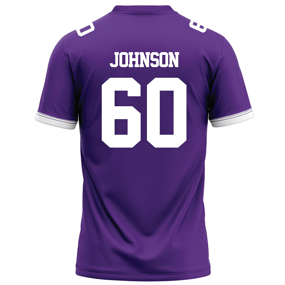 Kansas State - NCAA Football : Andrew Johnson - Purple Football Jersey-1