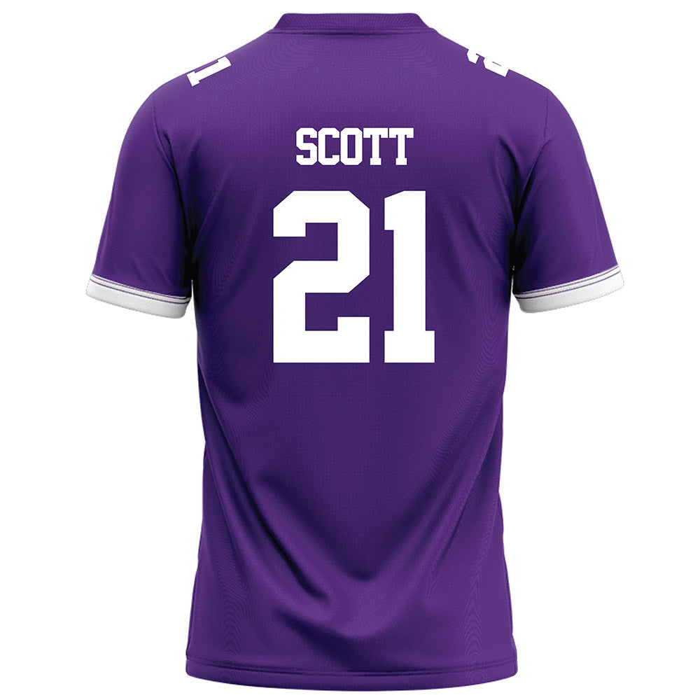 Kansas State - NCAA Football : jojo scott - Purple Football Jersey-1