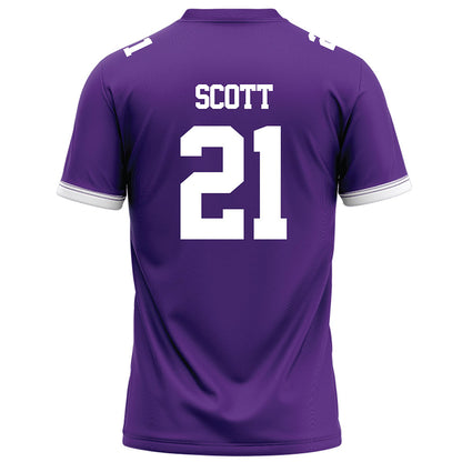 Kansas State - NCAA Football : jojo scott - Purple Football Jersey-1