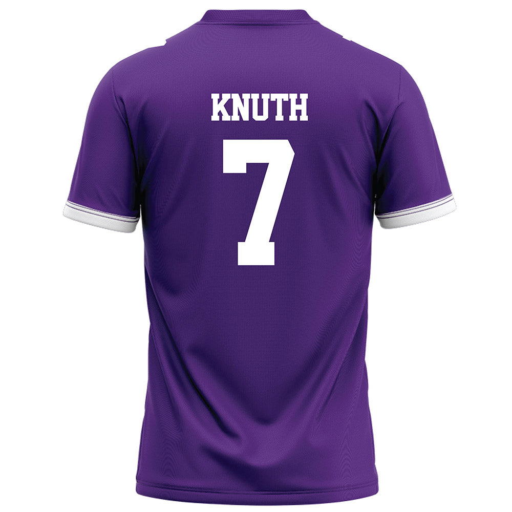 Kansas State - NCAA Football : Jacob Knuth - Purple Football Jersey