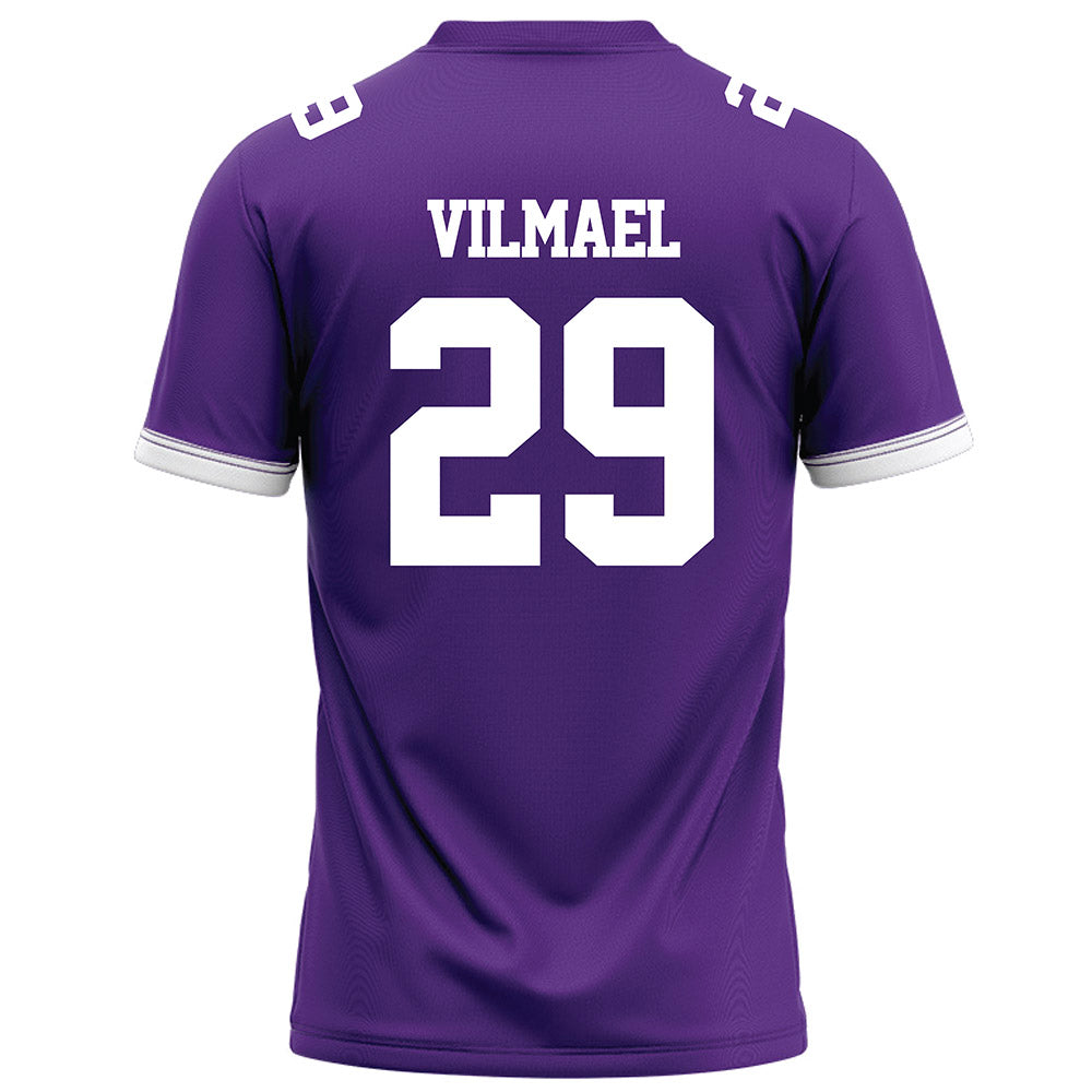 Kansas State - NCAA Football : Josiah Vilmael - Purple Football Jersey-1