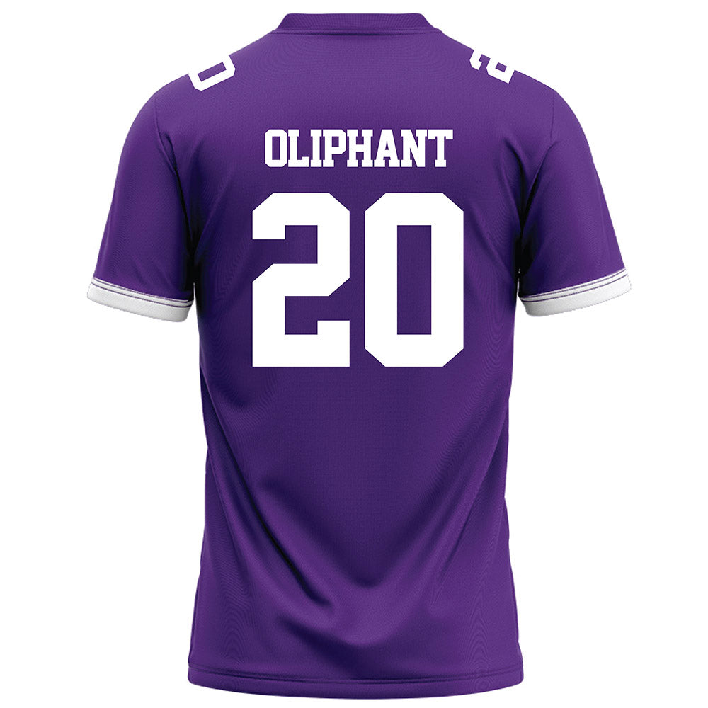 Kansas State - NCAA Football : Jacobi Oliphant - Purple Football Jersey-1
