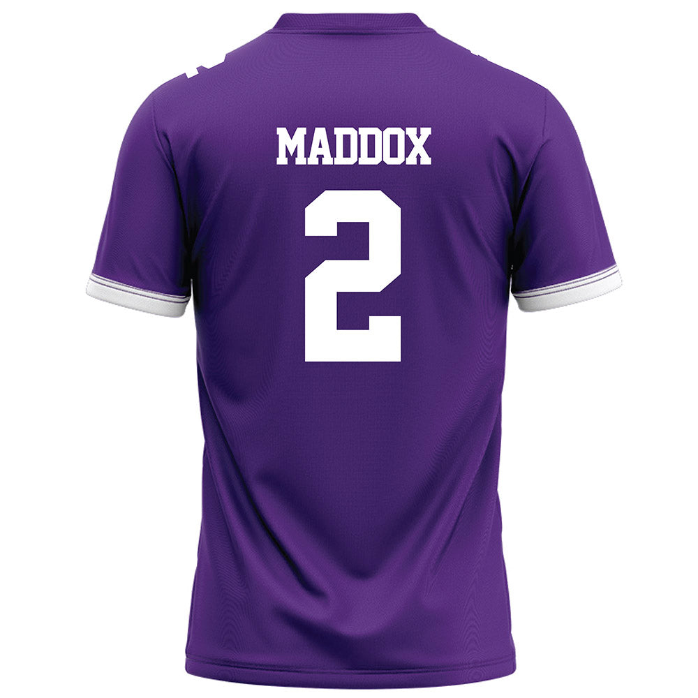 Kansas State - NCAA Football : Adrian Maddox - Purple Football Jersey-1