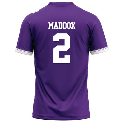 Kansas State - NCAA Football : Adrian Maddox - Purple Football Jersey-1