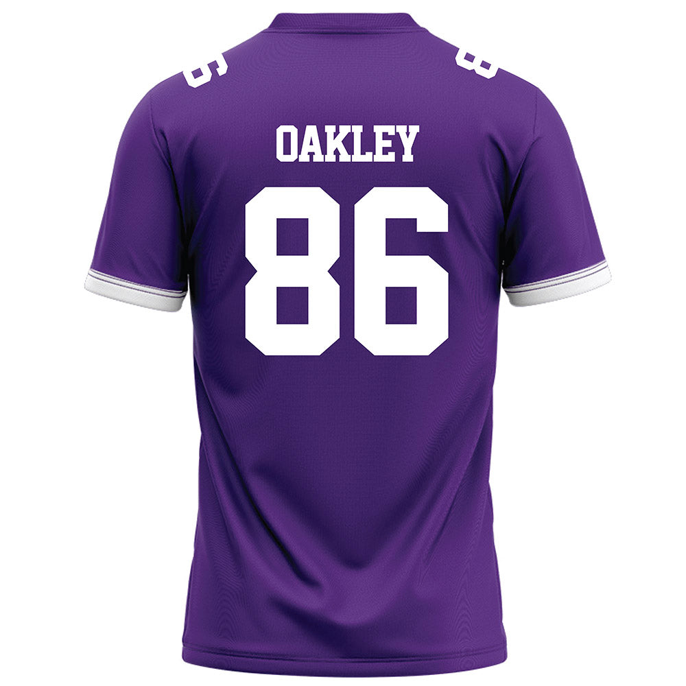 Kansas State - NCAA Football : Garrett Oakley - Purple Football Jersey