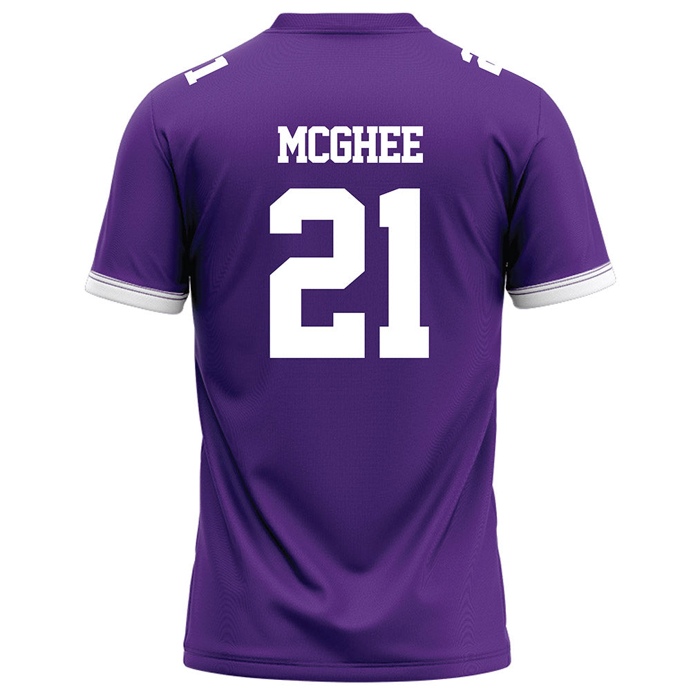 Kansas State - NCAA Football : LJ McGhee - Purple Football Jersey-1