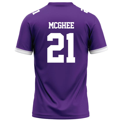 Kansas State - NCAA Football : LJ McGhee - Purple Football Jersey-1