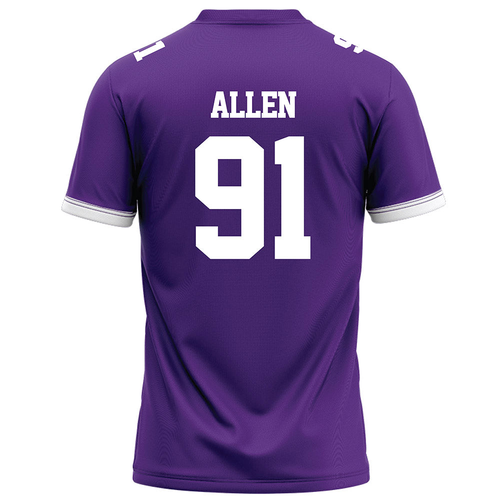 Kansas State - NCAA Football : Jordan Allen - Purple Football Jersey-1