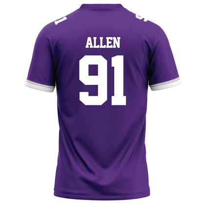 Kansas State - NCAA Football : Jordan Allen - Purple Football Jersey-1
