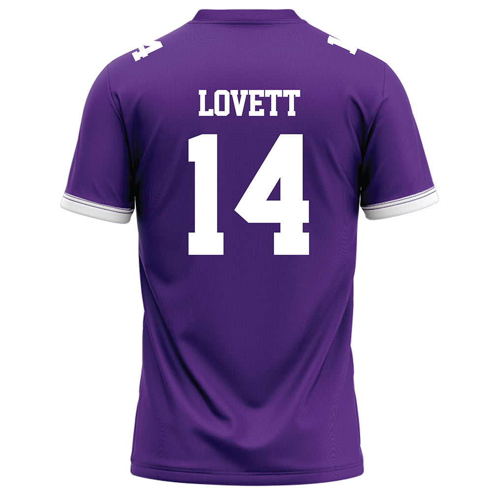Kansas State - NCAA Football : Maxwell Lovett - Purple Football Jersey-1