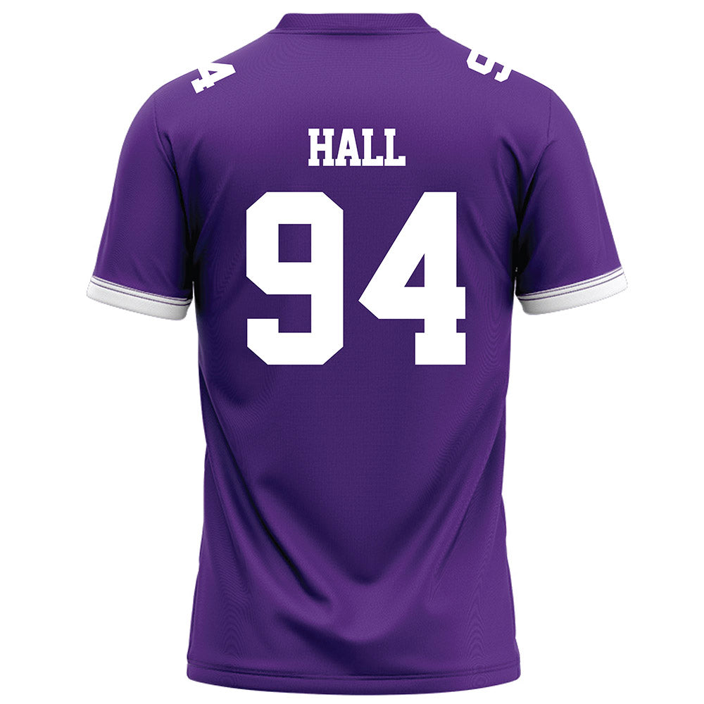 Kansas State - NCAA Football : Kingston Hall - Purple Football Jersey-1