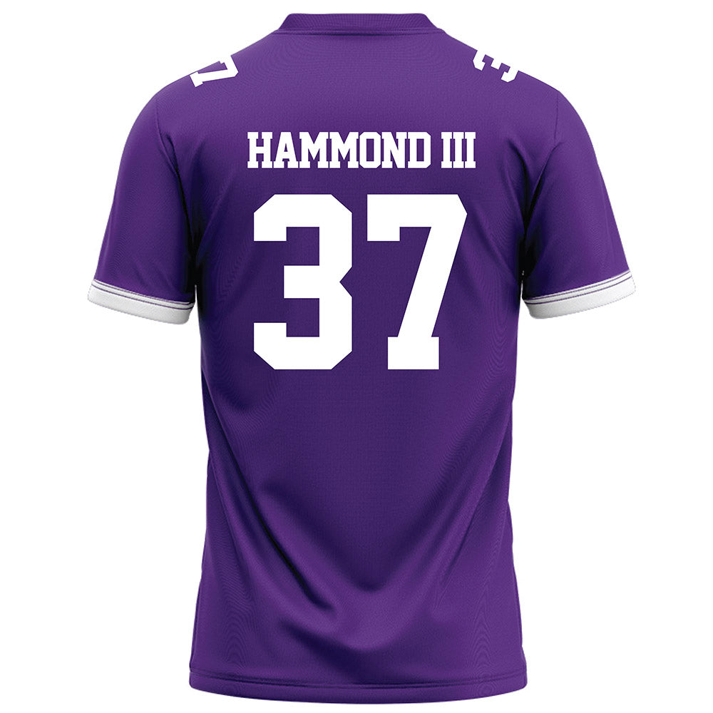 Kansas State - NCAA Football : Robert Hammond III - Purple Football Jersey-1