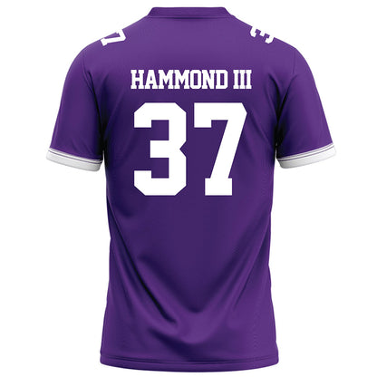 Kansas State - NCAA Football : Robert Hammond III - Purple Football Jersey-1