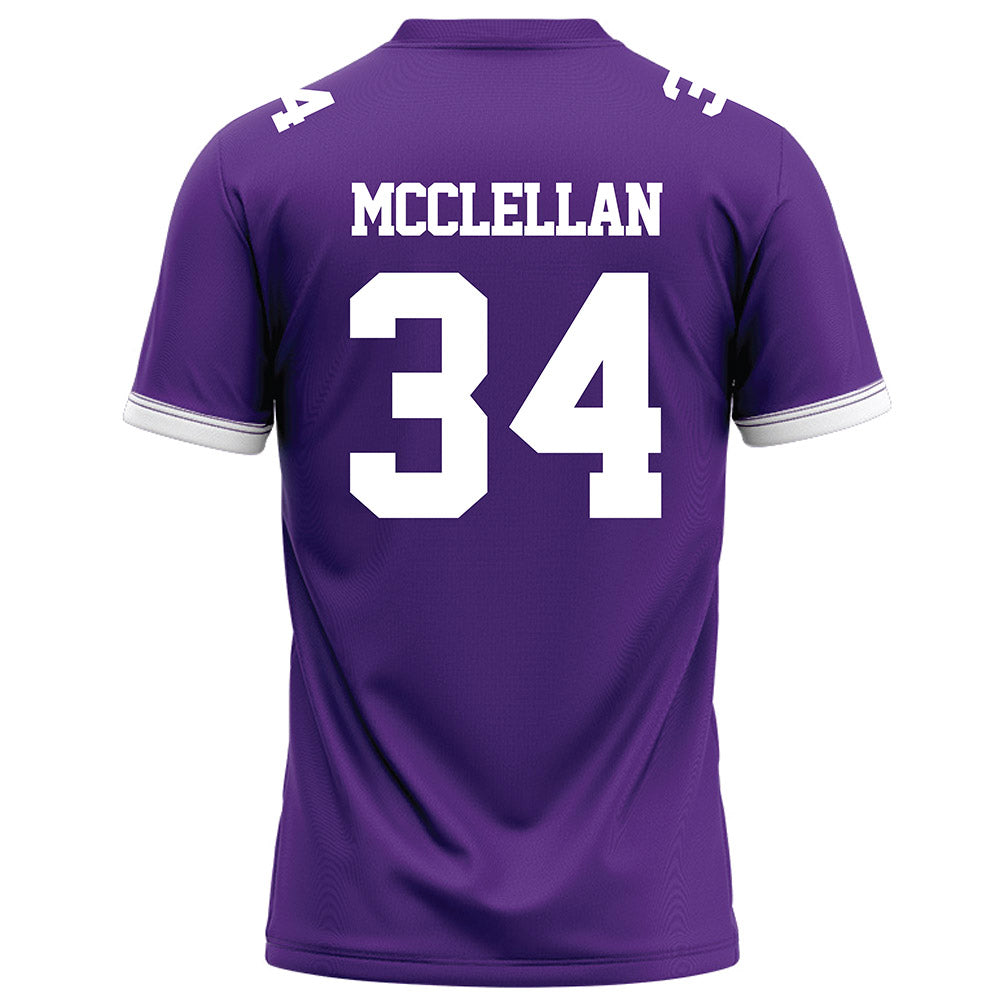 Kansas State - NCAA Football : Nick McClellan - Purple Football Jersey-1