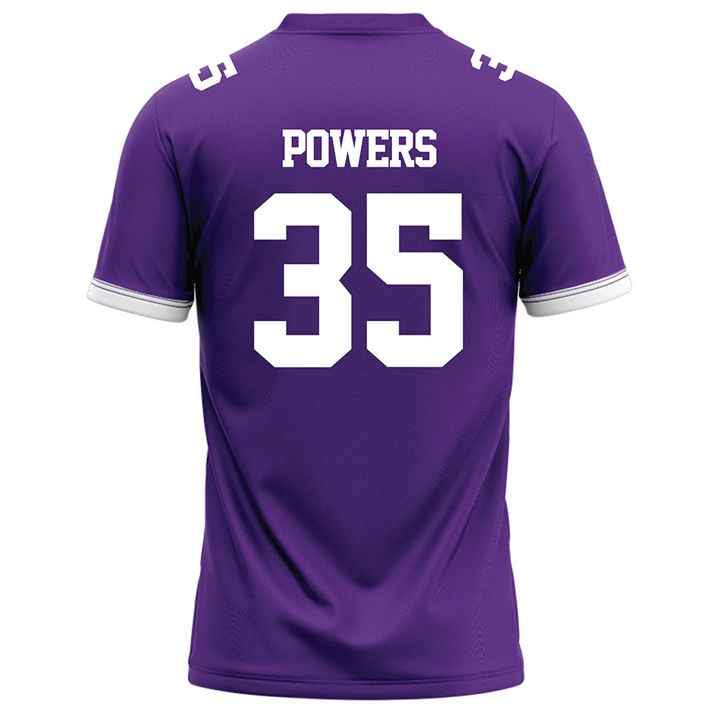 Kansas State - NCAA Football : Gabe Powers - Purple Football Jersey-1