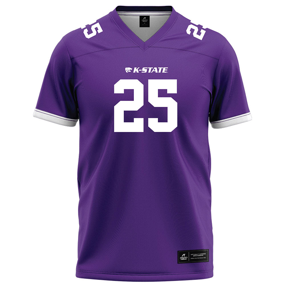 Kansas State - NCAA Football : Zashon Rich - Purple Football Jersey-0