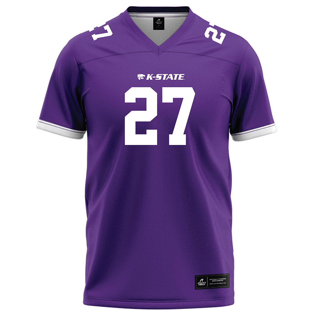 Kansas State - NCAA Football : Cub Patton - Purple Football Jersey-0