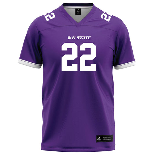 Kansas State - NCAA Football : Jason Adler - Purple Football Jersey-0