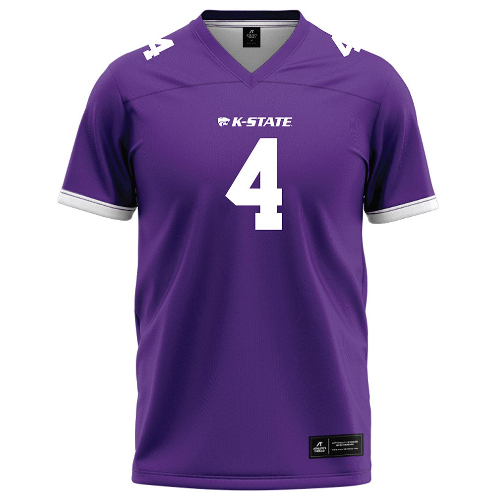 Kansas State - NCAA Football : Mekhi Mason - Purple Football Jersey-0