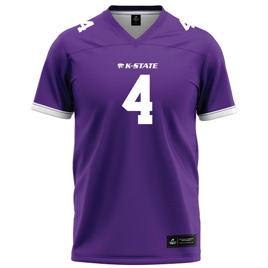 Kansas State - NCAA Football : Mekhi Mason - Purple Football Jersey-0