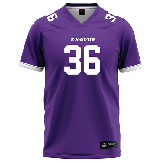 Kansas State - NCAA Football : Jack Fabris - Purple Football Jersey-0