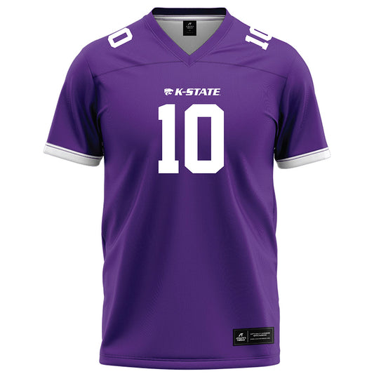 Kansas State - NCAA Football : Logan Bartley - Purple Football Jersey-0