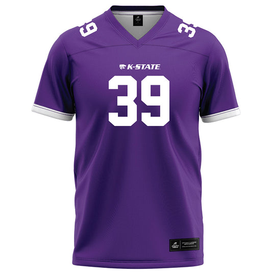 Kansas State - NCAA Football : Travis Bates - Purple Football Jersey-0