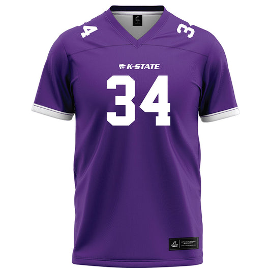 Kansas State - NCAA Football : Nick McClellan - Purple Football Jersey-0