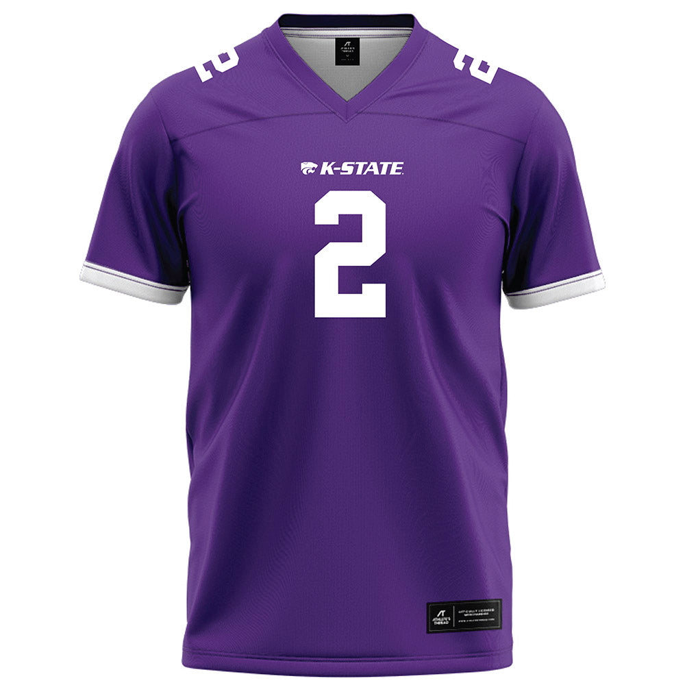 Kansas State - NCAA Football : Adrian Maddox - Purple Football Jersey-0