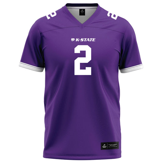 Kansas State - NCAA Football : Adrian Maddox - Purple Football Jersey-0