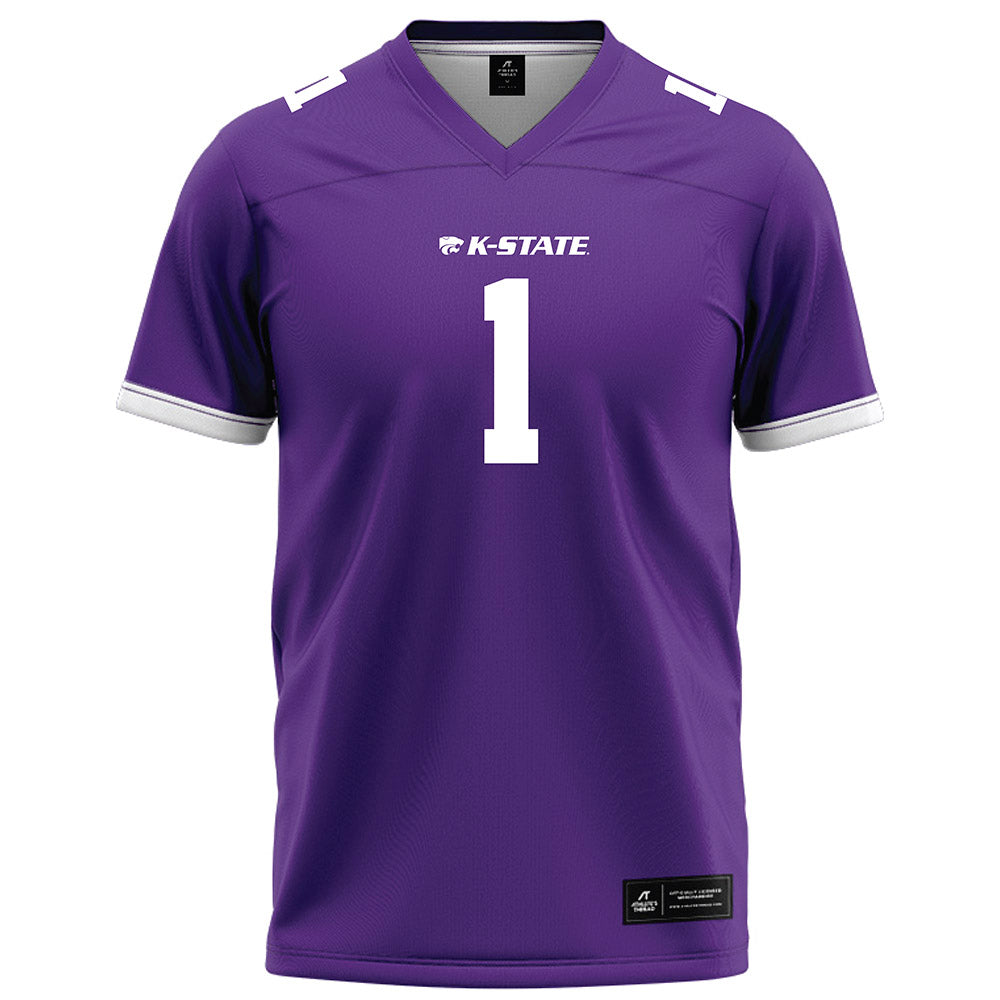 Kansas State - NCAA Football : Wendell Gregory - Purple Football Jersey-0
