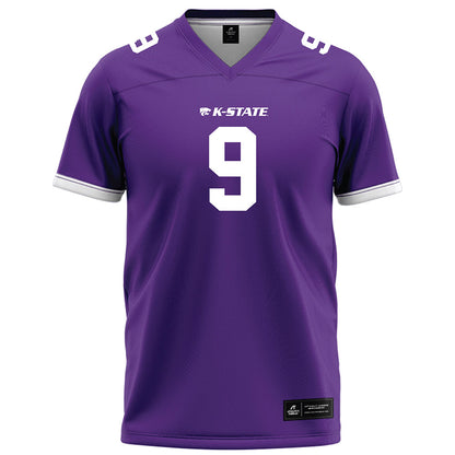 Kansas State - NCAA Football : Jay Harris - Purple Football Jersey-0