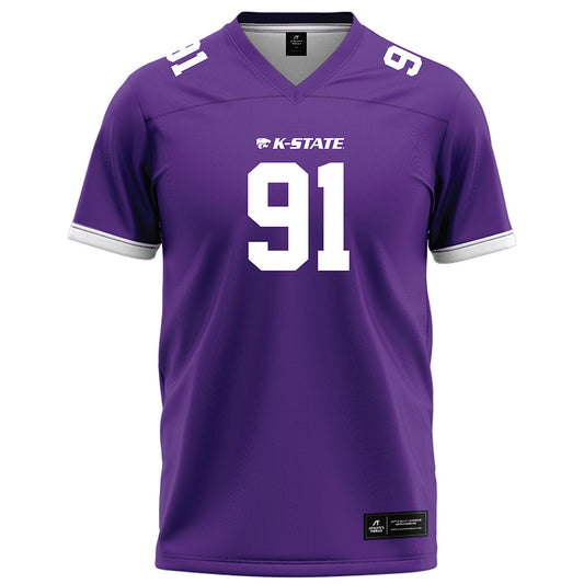 Kansas State - NCAA Football : Jordan Allen - Purple Football Jersey-0