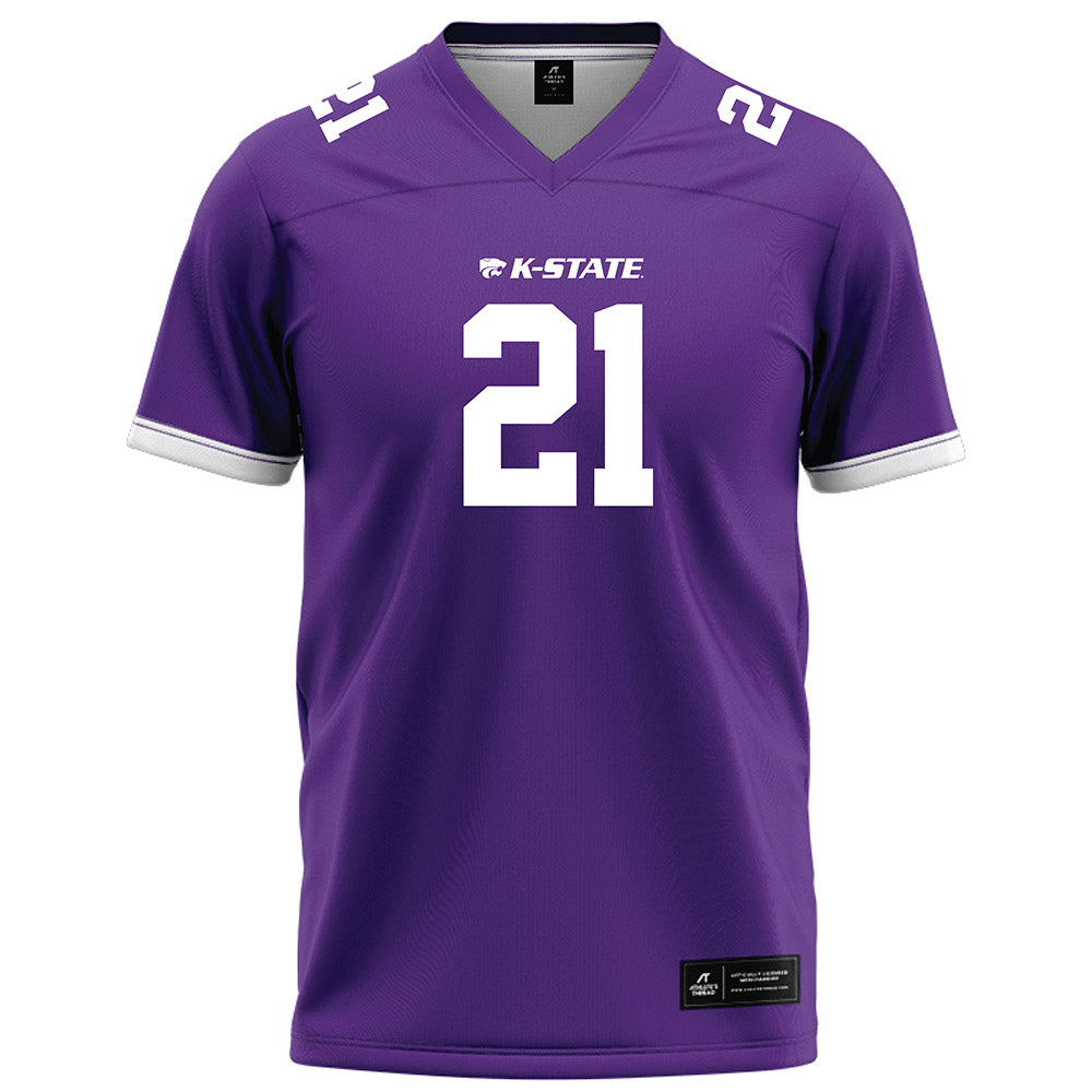 Kansas State - NCAA Football : LJ McGhee - Purple Football Jersey-0