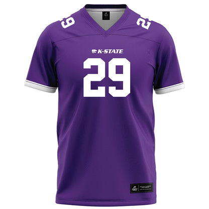 Kansas State - NCAA Football : Dylan Davidson - Purple Football Jersey-0