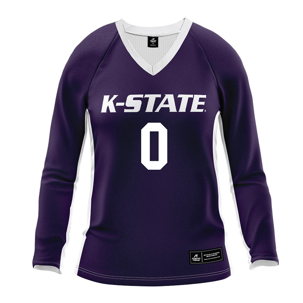Kansas State - NCAA Women's Volleyball : Fuka Sekita - Purple Volleyball Jersey-0
