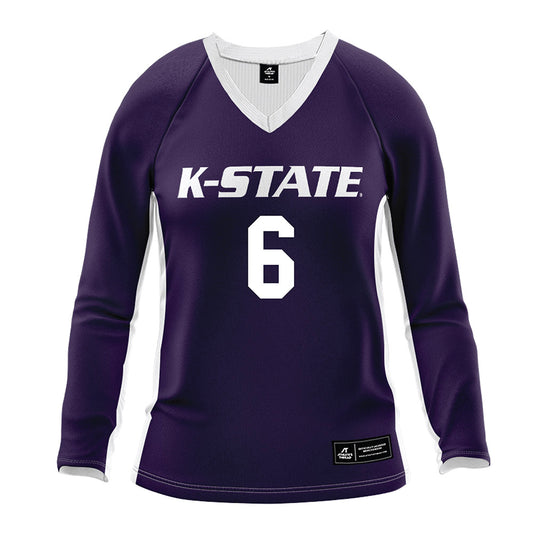 Kansas State - NCAA Women's Volleyball : Avery Stones - Purple Volleyball Jersey-0