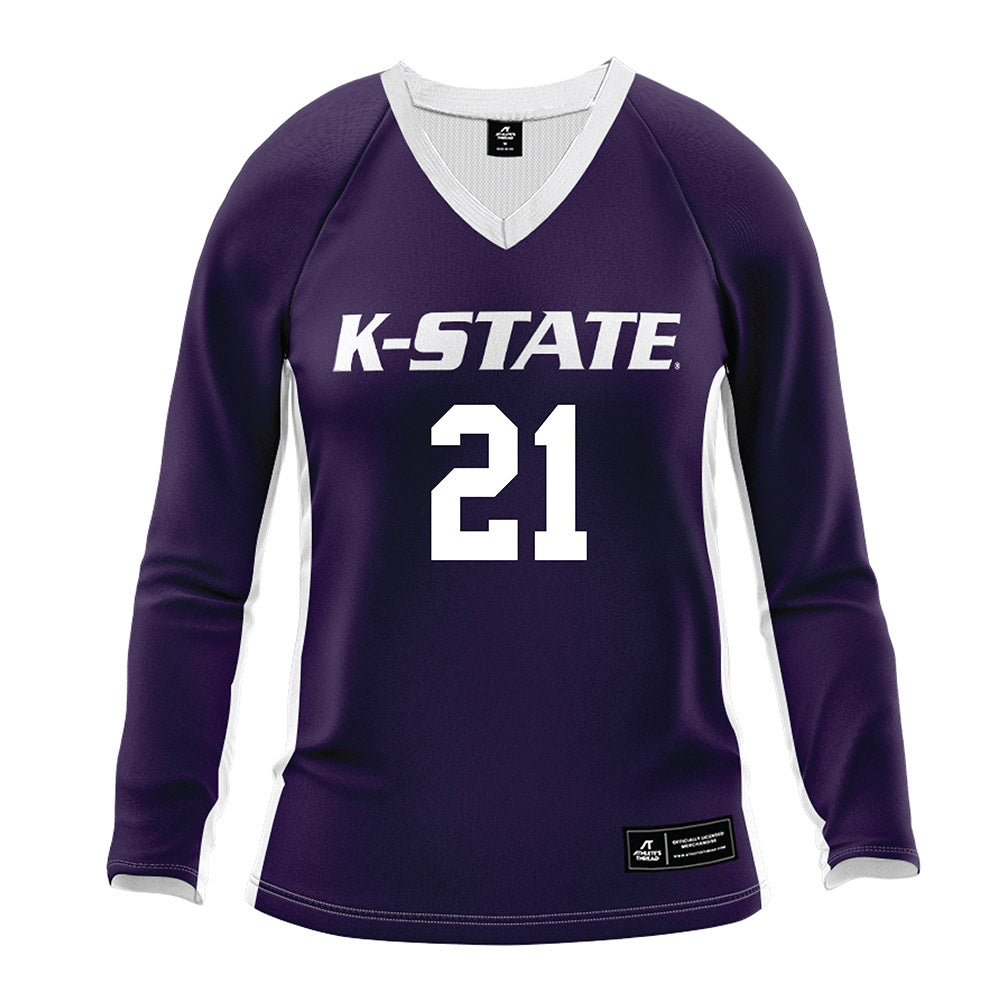 Kansas State - NCAA Women's Volleyball : Reese Resmer - Purple Volleyball Jersey-0