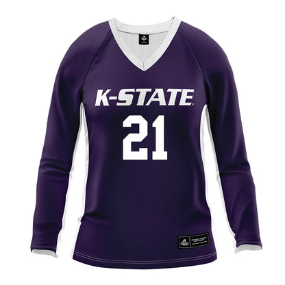 Kansas State - NCAA Women's Volleyball : Reese Resmer - Purple Volleyball Jersey-0