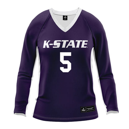 Kansas State - NCAA Women's Volleyball : Avery Stones - Purple Volleyball Jersey-0