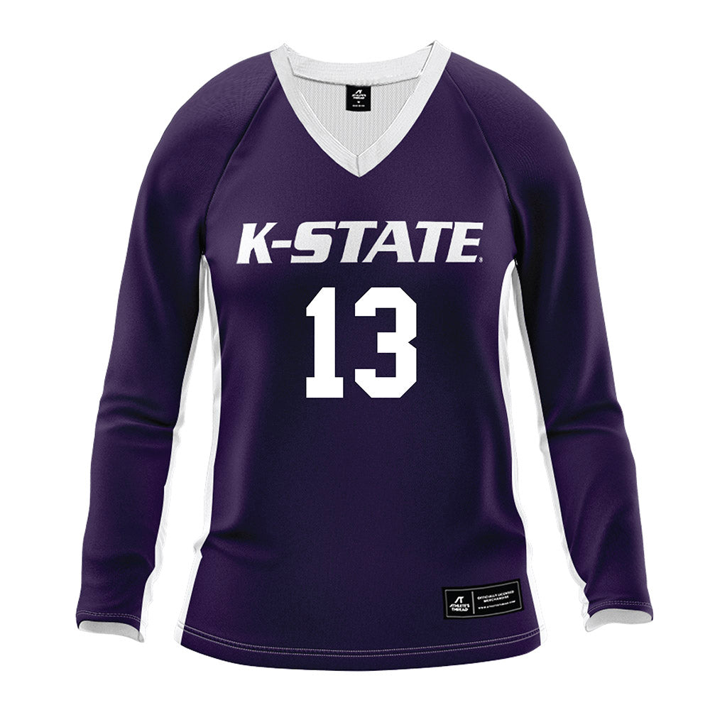 Kansas State - NCAA Women's Volleyball : Emerson Van Lannen - Purple Volleyball Jersey