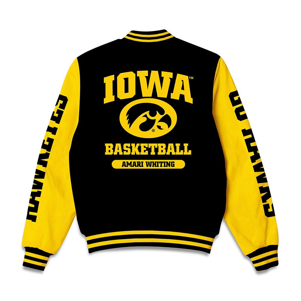 Iowa - NCAA Women's Basketball : Amari Whiting - Bomber Jacket-1